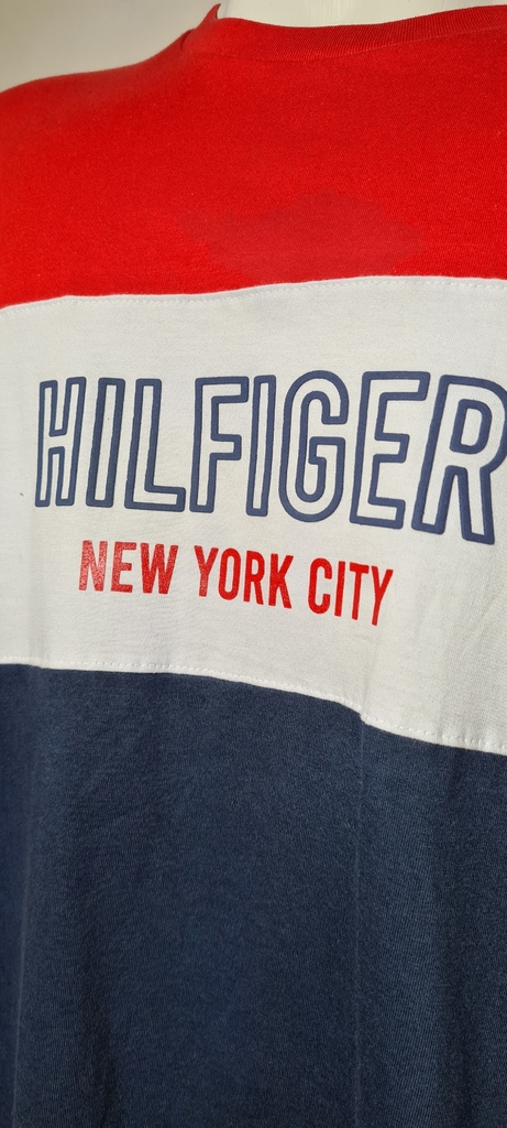 Camiseta Tommy Hilfiger Vermelha Branca Azul