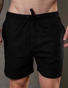 Short Linho Caut Jeans - Preto