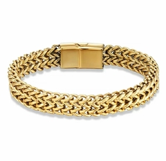 Pulseira Aço Inoxidável Dourado