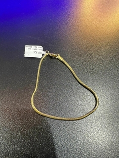 Pulseira Aço banhada a ouro 18k