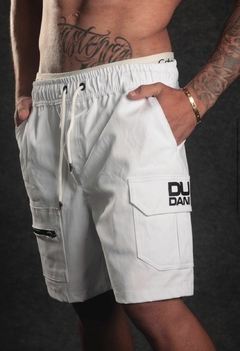 Short Cargo Dudani - Branco