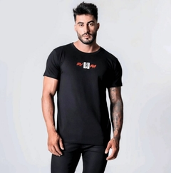 T-SHIRT PRETO RV LOGO RA