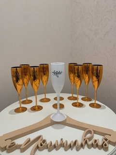 Imagem do Taças Champagne Metalizadas Personalizadas