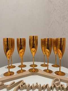 Imagem do Taças Champagne Metalizadas Personalizadas