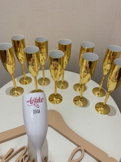 Taças Champagne Metalizadas Personalizadas - loja online