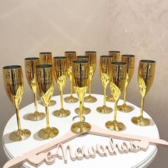 Taças Champagne Metalizadas Personalizadas - comprar online
