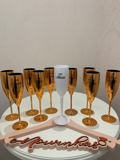 Taças Champagne Metalizadas Personalizadas - comprar online