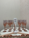 Taças Champagne Bicolor Personalizadas