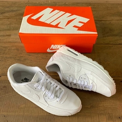 Tênis NK Air Max 90 Couro Branco na internet