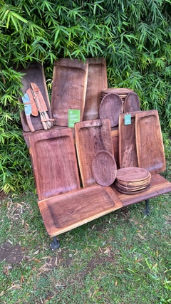 TABLAS (BANDEJAS) DE ALGARROBO MACIZO - Rusticamp