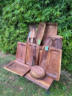 TABLAS (BANDEJAS) DE ALGARROBO MACIZO - tienda online