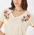 Remera flower bordada 033