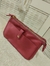 Cartera cuero con gamuza bordo #10105