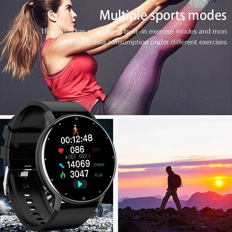 Smartwatch Moderno Para Homens E Mulheres, Relógio Inteligente Com