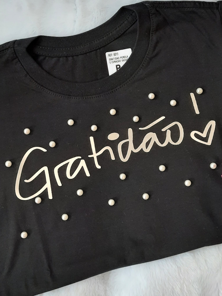 T-shirt feminina Gratidão