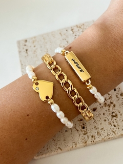 Bracelete Correntinha Dourado - comprar online