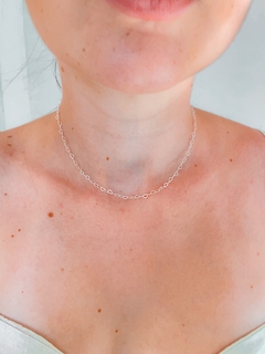 Choker elos de coração prata 925 - comprar online