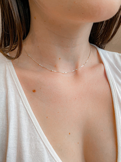 Choker bolinha prata 925 - comprar online