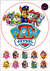 Lamina Comestible de ARROZ IMPRESA Paw Patrol