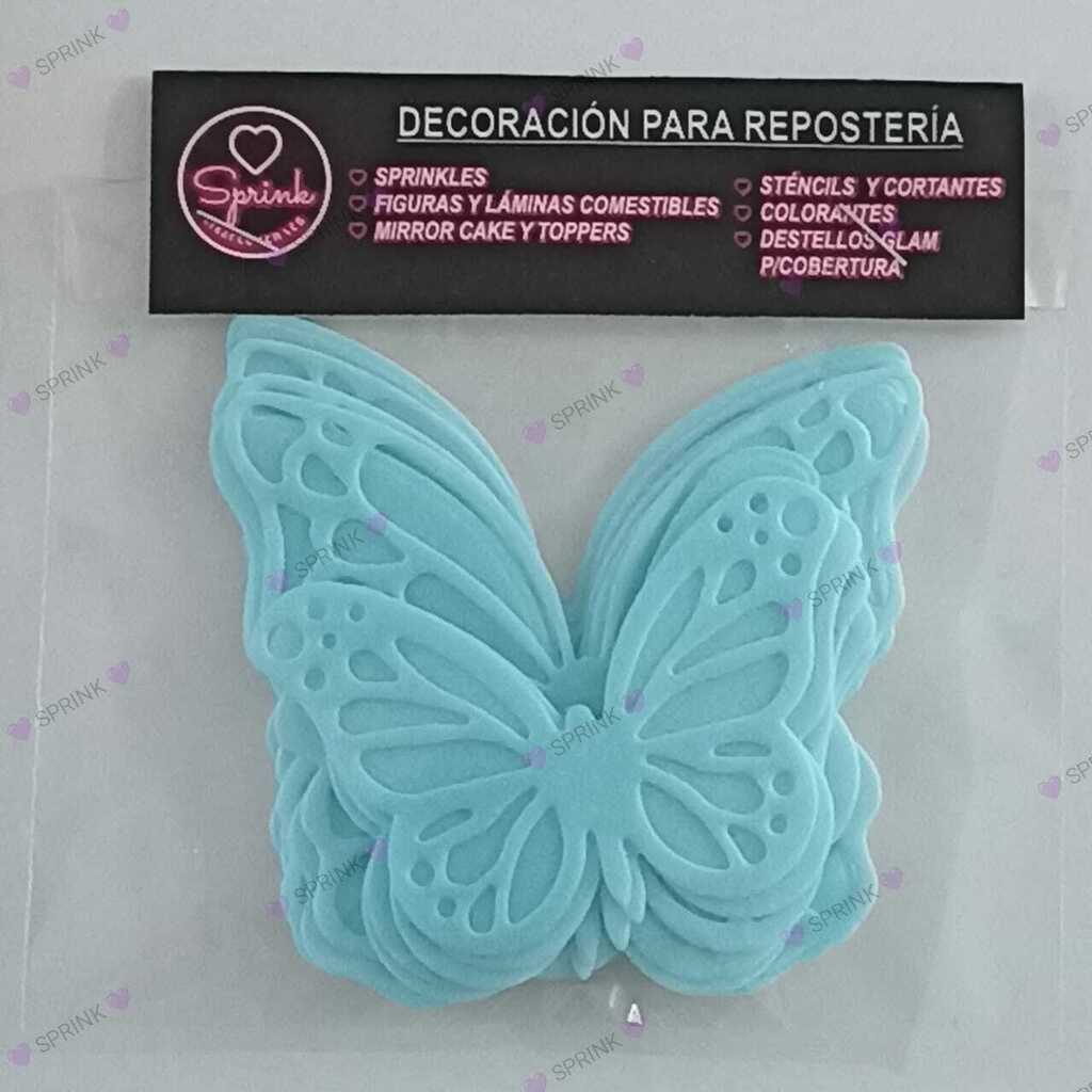 Mariposas Comestibles 3D color CELESTE