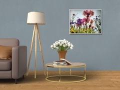 Flores na horta: Canvas Tela Fine Art 50cm x 37,5 cm SOB ENCOMENDA - comprar online