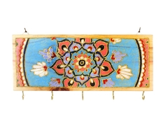 Porta Chaves mandala decorativo 5 ganchos Mama Gipsy Pinus. - (cópia)