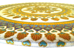 Mandala de parede decorativa artesanal pintada a mão. - comprar online
