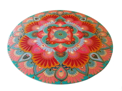 Mandala 45 Cm Pirogravada E Pintada A Mão Mama Gipsy Feito por Encomenda. - comprar online