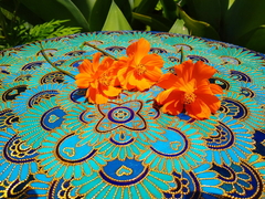 Mandala floral azul 45 Cm - loja online