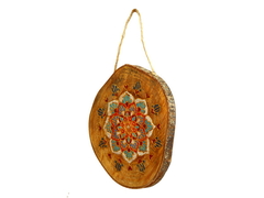 Mandala rustica na madeira para pendurar. - comprar online