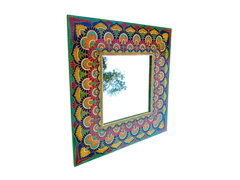 Moldura de espelho decorativa estilo azulejo mandala. - comprar online