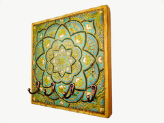 Porta Chaves mandala floral decorativo 4 ganchos na internet