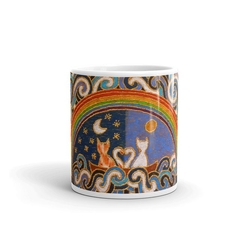 CANECA COM ILUSTRAÇÃO BÍBLICA DESENHO MAMA GIPSY. - buy online