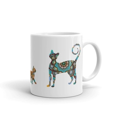 CANECA COM GATOS MAMA GIPSY. on internet