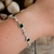 Pulseira Pedras Verde e Bolinhas Prata 925 - comprar online