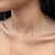 Choker Pérolas de Coração Banhado a Ouro 18 K