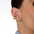 Brinco Folha Ear Hook Banhado a Ouro 18k