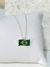 Pingente Bandeira do Brasil com Strass em Prata 925 - comprar online