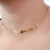 Choker com Pedras e Cruz Banhada a Ouro 18k