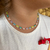 Choker Borboleta Resina Color Infantil Banhado a Ouro 18k