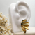 Brinco Ear Cuff Folha Banhado a Ouro 18K - KD Atitude | Joias, Semijoias e Acessórios