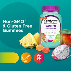 Multivitamínico Centrum Women Gummies, Tropical Fruit Flavor