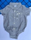 Body Camisa Social Menino 12 Meses Bebê GAP