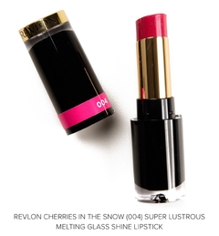 Imagem do Batom Super Lustrous Glass Shine com Ácido Hialurônico, 004 Cherries in the Snow - Revlon