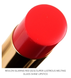 Batom Super Lustrous Glass Shine com Ácido Hialurônico, 023 Glaring Red - Revlon - loja online