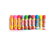 Lip Balms Flavored, Pack 10un | M&M, Skittles, Starburst scented - comprar online