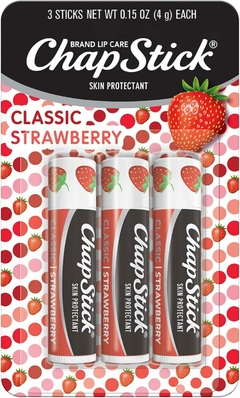 Lip Balm Classic Strawberry, Pack 3un | ChapStick