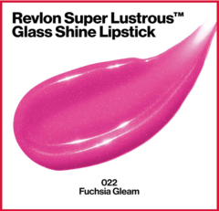 Batom Super Lustrous Glass Shine com Ácido Hialurônico, 022 Fuchsia Gleam - Revlon - comprar online