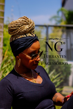 TURBANTE FAIXA | Preto - comprar online