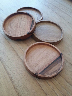 Posavasos de madera x 6